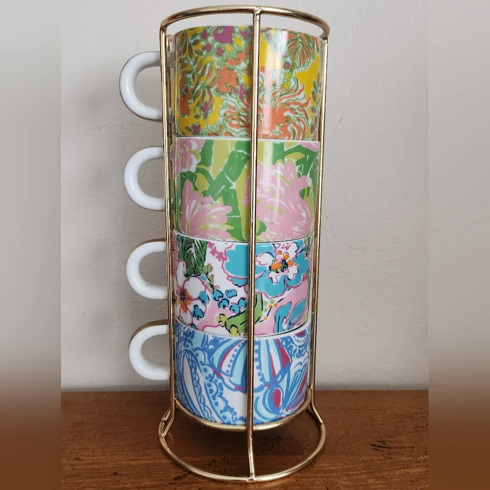 Lilly Pulitzer For Target Floral Stacking Cups